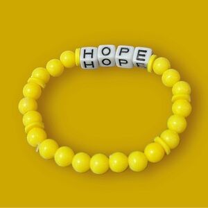 3/$12🌻Handmade Kids Yellow “Hope” Bracelet